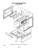 DOOR AND DRAWER Diagram and Parts List for RF310PXPW0  Whirlpool Range