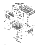 DISHRACK, LIT/OPTIONAL Diagram and Parts List for DU9400XY1  Whirlpool Dishwasher