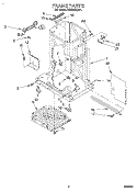 FRAME Diagram and Parts List for TC8700XBP1  Whirlpool Trash Compactor