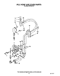 FILL HOSE AND CORD Diagram and Parts List for KPDJ630Y0  KitchenAid Dishwasher