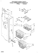FREEZER LINER Diagram and Parts List for 4KSRS22QAA01  KitchenAid Refrigerator