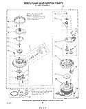 303876 PUMP AND MOTOR Diagram and Parts List for DU6000XR0  Whirlpool Dishwasher