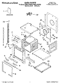 OVEN PARTS Diagram and Parts List for KEBV107PMT00  KitchenAid Wall Oven