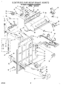 CONTROLS AND REAR PANEL Diagram and Parts List for LSP9245BN1  Whirlpool Washer