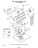SECTION Diagram and Parts List for LE6685XPW1  Whirlpool Dryer