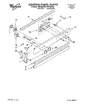 CONTROL PANEL Diagram and Parts List for RS6105XYW3  Whirlpool Range