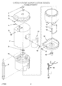OUTER COVER & INSULATION, LITERATURE Diagram and Parts List for JHWS160AWH4  Whirlpool Miscellaneous