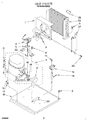 UNIT Diagram and Parts List for JZ5062  Whirlpool Ice Maker