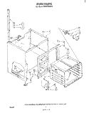 OVEN Diagram and Parts List for RM973PXKT0  Whirlpool Microwave Oven Combo