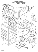 LINER Diagram and Parts List for ET1NHMXKT01  Whirlpool Refrigerator