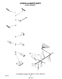 WIRING HARNESS Diagram and Parts List for DU8500XT2  Whirlpool Dishwasher
