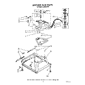 MACHINE BASE Diagram and Parts List for 4LA6300XXW1  Whirlpool Washer