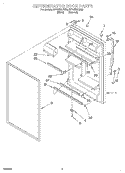 REFRIGERATOR DOOR Diagram and Parts List for RT18SKXJW00  Roper Refrigerator