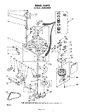 DRIVE Diagram and Parts List for LA5000XMW0  Whirlpool Washer