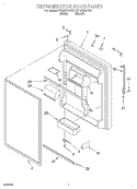 REFRIGERATOR DOOR Diagram and Parts List for GT19DKXJT01  Whirlpool Refrigerator
