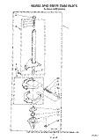 BRAKE AND DRIVE TUBE Diagram and Parts List for KAWE760WAL0  KitchenAid Washer