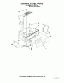 CONTROL PANEL PARTS Diagram and Parts List for KUIC15PLTS4  KitchenAid Ice Maker