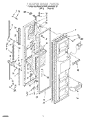 FREEZER DOOR Diagram and Parts List for RS20AQXFN01  Roper Refrigerator