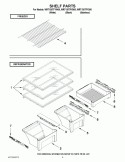 SHELF PARTS Diagram and Parts List for WRT138TFYS00  Whirlpool Refrigerator