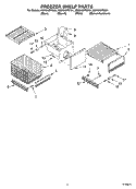FREEZER SHELF Diagram and Parts List for KSSS42FKW01  KitchenAid Refrigerator