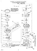 PUMP AND MOTOR Diagram and Parts List for DU920QWDQ4  Whirlpool Dishwasher