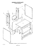 EXTERNAL OVEN Diagram and Parts List for SF302BSRW5  Whirlpool Range
