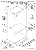 CABINET, LITERATURE Diagram and Parts List for KBRS36MHX01  KitchenAid Refrigerator