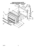 FREEZER DOOR Diagram and Parts List for ET22PKXAN00  Whirlpool Refrigerator