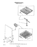 DISHRACK Diagram and Parts List for DU8100XT4  Whirlpool Dishwasher