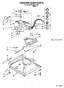 MACHINE BASE PARTS Diagram and Parts List for 8TCAM2761KQ0  Whirlpool Washer