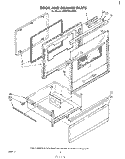 DOOR AND DRAWER Diagram and Parts List for RM978BXPW0  Whirlpool Microwave Oven Combo
