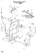 REAR PANEL Diagram and Parts List for KAWE877BWH1  KitchenAid Washer