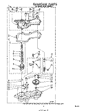 GEARCASE Diagram and Parts List for GLHA7900W1  Whirlpool Washer