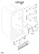 LINER, LIT/OPTIONAL Diagram and Parts List for TVF15FRAW00  Whirlpool Freezer