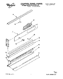 CONTROL PANEL Diagram and Parts List for RB160PXYQ5  Whirlpool Wall Oven