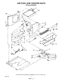 AIR FLOW AND CONTROL Diagram and Parts List for AR1000XW1  Whirlpool Air Conditioner