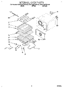 INTERNAL OVEN Diagram and Parts List for KDDT207BAL9  KitchenAid Range