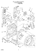 BULKHEAD Diagram and Parts List for TGDS680EQ2  Estate Dryer