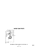 WATER PUMP Diagram and Parts List for LA6700XKW2  Whirlpool Washer