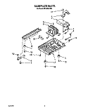 BASEPLATE Diagram and Parts List for MT2100CYR0  Whirlpool Microwave