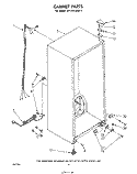 CABINET Diagram and Parts List for EV110CXRW1  Whirlpool Freezer