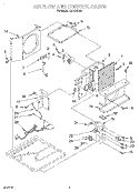 AIR FLOW AND CONTROL Diagram and Parts List for CA12WR43  Crosley Air Conditioner