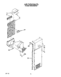 AIR FLOW Diagram and Parts List for 6ED25RQXWW01  Whirlpool Refrigerator