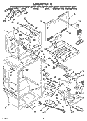Part Location Diagram of 2187448 Whirlpool HARNS-WIRE