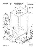 CABINET Diagram and Parts List for 3XARG485WP01  Whirlpool Refrigerator