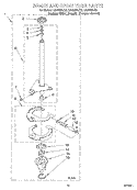 BRAKE AND DRIVE TUBE Diagram and Parts List for LSQ9564JQ0  Whirlpool Washer