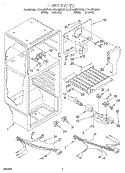 LINER, LIT/OPTIONAL Diagram and Parts List for ET14JMYDW10  Whirlpool Refrigerator