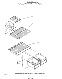 SHELF Diagram and Parts List for ET18JMXMWR9  Whirlpool Refrigerator