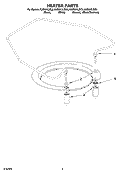 HEATER PARTS Diagram and Parts List for KUDI01ILWH3  KitchenAid Dishwasher