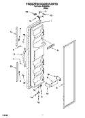 FREEZER DOOR PARTS Diagram and Parts List for IKQ224304  Inglis Refrigerator